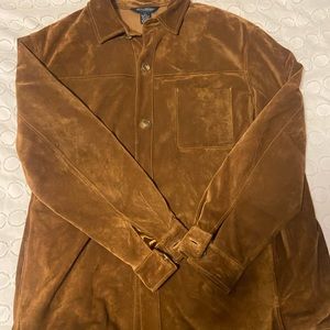 Brooks Brothers suede shirt jacket